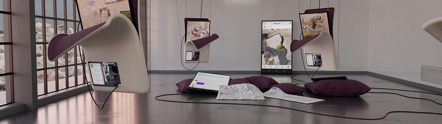 Tangible Data — VR world detail, dense animation loops of electronic components