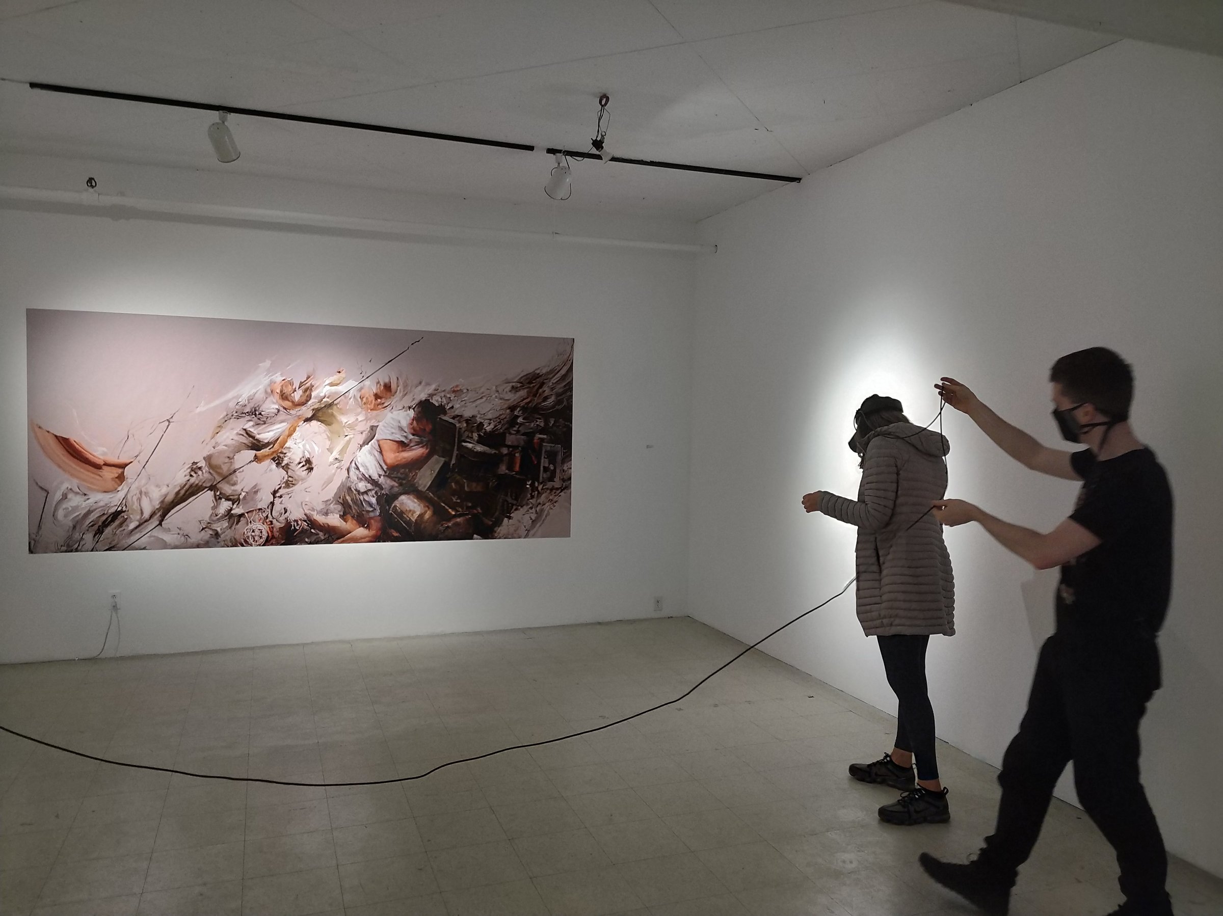 A Constructive Instability — installation setup at Art Mûr