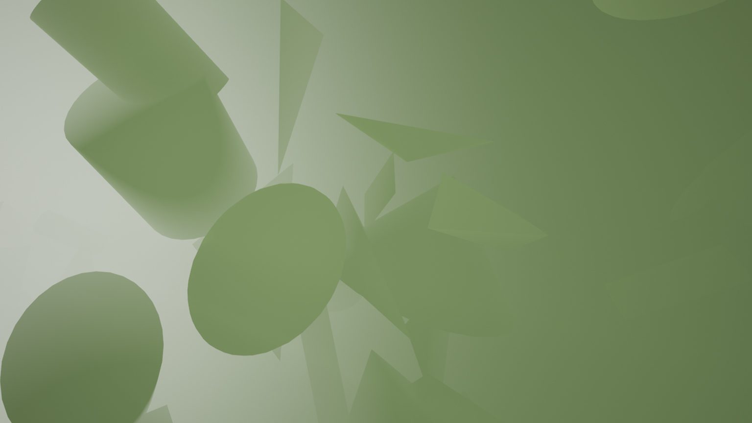 Habitats — VR environment, orderly minimalist shapes in early stage of the experience